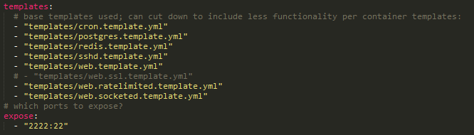 Example YML